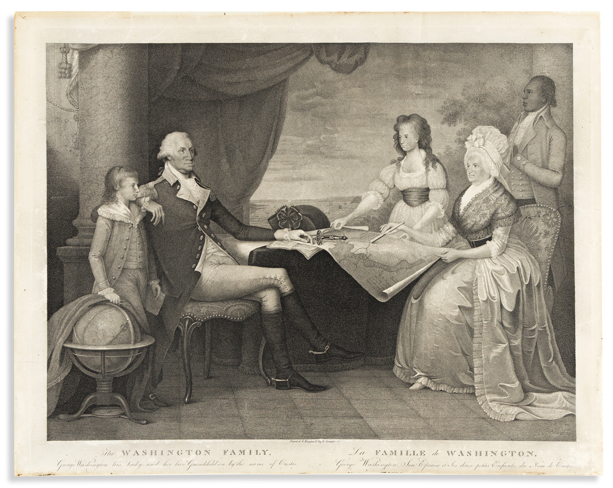 (WASHINGTON.) Edward Savage; artist and engraver. The Washington Family / La Famille de Washington.